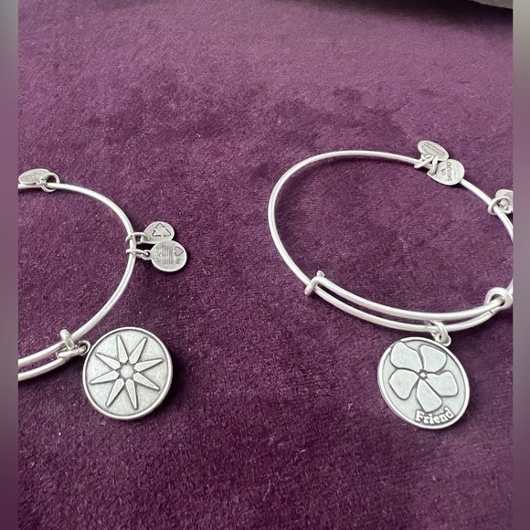 Alex and Ani Bangle Bracelets Friend and STAR OF VENUS adjustable Bracelet - Picture 6 of 11